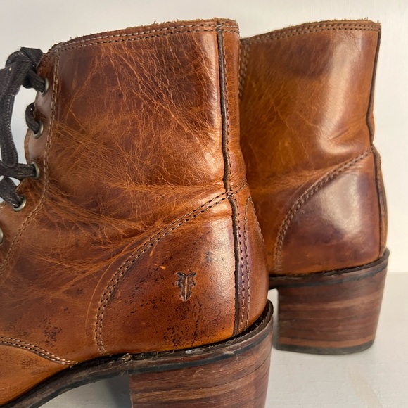 Frye Sabrina 6G Lace-Up Boots 8.5 Made USA - Picture 3 of 7